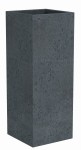 Wysoka donica słupek Scheurich C-Cube High Stony Black 70 antracytowa jak betonowa