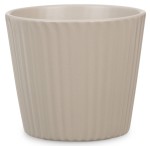 Mini osłonka na doniczkę 937 szarobeżowa 9 prążki pionowe Scheurich Taupe