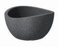 Wave Globe Bowl doniczka misa czarny granit.jpg