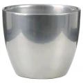 Osłonka srebrna ceramiczna Scheurich metal nowoczesna do wnętrz sklep online.jpg