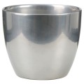 Osłonka srebrna ceramiczna Scheurich metal nowoczesna do wnętrz sklep online.jpg