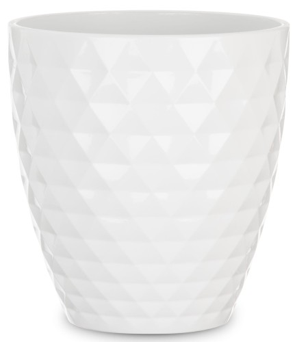 Biała nowoczesna osłonka do storczyka Scheurich Crystal.jpg