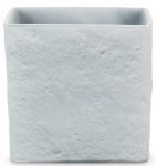 Kwadratowa kamienna osłonka na doniczkę Scheurich 970 Grey Stone 14 szara