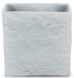 Kwadratowa kamienna osłonka na doniczkę Scheurich 970 Grey Stone 14 szara