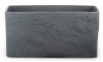 Prostokątna kamienna osłonka Scheurich 470 Graphite Stone ciemnoszara