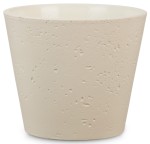 Kremowa osłonka na doniczkę 701 beton 28 Scheurich Roca Crema