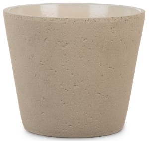 Beżowa osłonka na doniczkę 701 Roca 21 Scheurich Taupe Stone