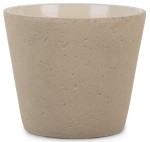 Beżowa osłonka na doniczkę 701 Roca 28 Scheurich Taupe Stone