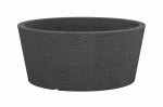 Scheurich C-Cone Bowl Stony Black antracytowa donica misa jak betonowa 