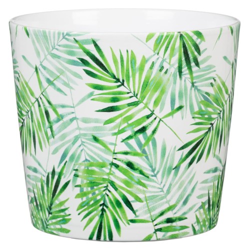 Ceramiczna osłonka w liście palmy Palm Garden Scheurich.jpg