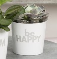 Osłonka na doniczkę z wiadomością na prezent Scheurich be happy.jpg