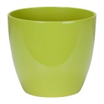 Duża zielona osłonka na doniczkę Scheurich 920 Tropical Green 33