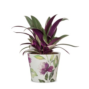 Osłonka na doniczkę 808 kwiaty peonie 13 Scheurich Burgundy Rose