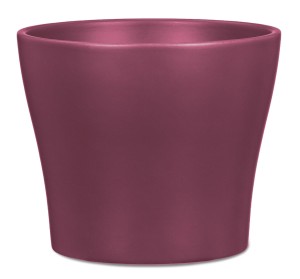 Osłonka na doniczkę 808 burgund 21 matowa Scheurich Burgundy