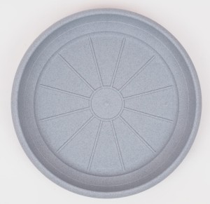 Podstawka pod doniczkę Scheurich Linda szary kamień 24 Granite Grey