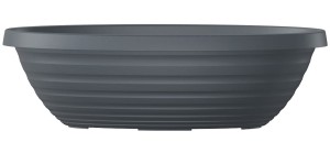 Podłużna misa łódka Country Star Jardiniere antracytowa Scheurich 277/49 Metallic Grey