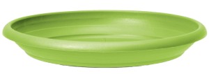 Podstawka pod doniczkę Scheurich Linda okrągła 24 zielona Pure Lime