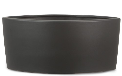 Podłużna antracytowa osłonka ceramiczna do kwiatów storczyków Scheurich.jpg