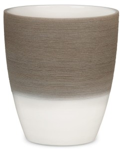 Brązowo-kremowa osłonka do storczyka 650 Espresso Cream 15 Scheurich