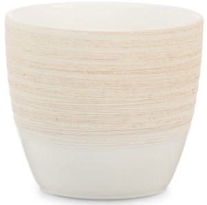 Beżowo-kremowa osłonka na doniczkę 950 Vanilla Cream 16 Scheurich