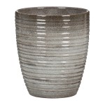 Szara osłonka ceramiczna na storczyka Scheurich 669 Wild Ice 14