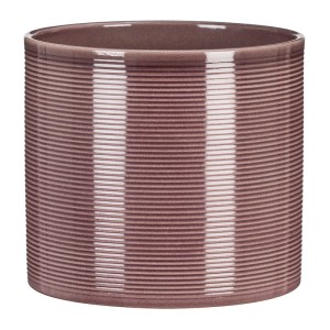 Fioletowa osłonka na doniczkę Scheurich 828 Aubergine 19 walec