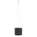 Ciemnoszara osłonka na doniczkę wisząca 428 walec 16 Scheurich Glass Grey 