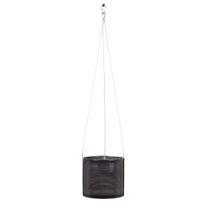 Ciemnoszara osłonka na doniczkę wisząca 428 walec 16 Scheurich Glass Grey 