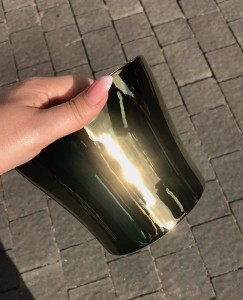 Złote osłonki na doniczki Scheurich  808 Mirror Gold 13 lustrzane