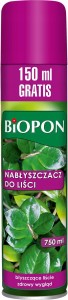 Nabłyszczacz do liści w sprayu Biopon 750ml >>> zdrowy wygląd i połysk