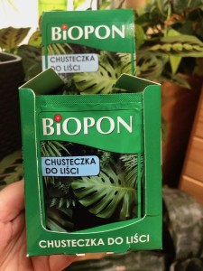 Wygodna chusteczka do liści Biopon >>> zestaw 15 sztuk