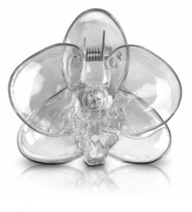 Przezroczyste transparentne klipsy spinki klamerki do storczyków Orchid Polnix