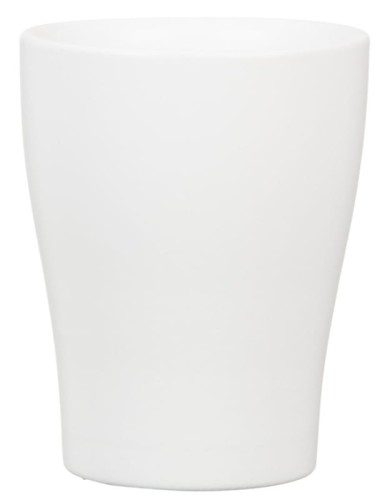 Mini osłonka ceramiczna do małego storczyka biała matowa.jpg
