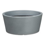 Scheurich C-Cone Bowl Stony Grey szara donica misa jak betonowa 