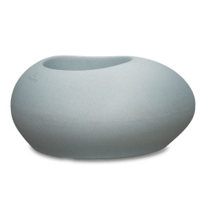 Designerska szara doniczka na taras Scheurich Flow 73 Stony Grey