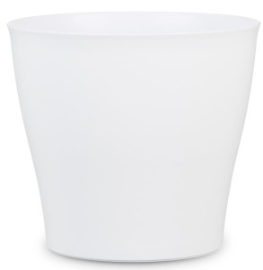 Biała osłonka na doniczkę Scheurich 328 Pure White 19 matowa
