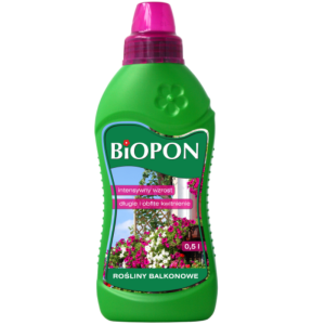 Specjalistyczny nawóz do roślin balkonowych i tarasowych Biopon 0,5 l >>> intensywny wzrost, bujne kwitnienie 