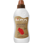 Uniwersalny nawóz do pelargonii i innych roślin balkonowych  >>>  Biopon Natural Biohumus 1 l