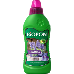 Wieloskładnikowy nawóz do lawendy Biopon 0,5 l >>> intensywny wzrost, bujne kwitnienie