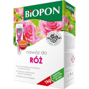 Wieloskładnikowy nawóz do róż Biopon >>> granulat 1 kg >>> przedłuża kwitnienie