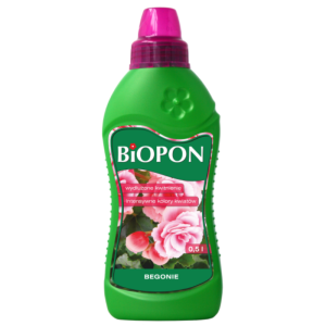 Nawóz do begonii Biopon płyn 0,5 l >>> wydłużone kwitnienie, intensywne kolory kwiatów