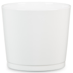 Biała osłonka na doniczkę Scheurich 883 Alaska 15 ceramiczna