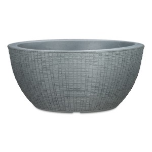 Szara okrągła doniczka misa Scheurich Barceo Bowl Stony Grey >>> szary kamień