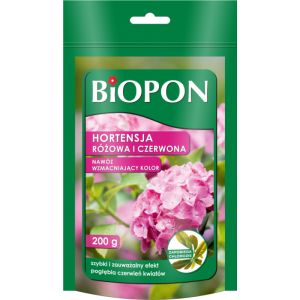 Nawóz do hortensji Biopon hortensja różowa i czerwona >>> wzmacnia kolor kwiatów
