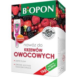 Nawóz do krzewów owocowych Biopon 1 kg  •  obfite plony, zdrowe i smaczne owoce