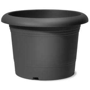 Bardzo duża ciemnoszara donica Scheurich Oliver 70 Metallic Grey XXL