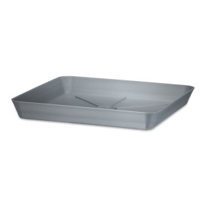 Kwadratowa podstawka pod doniczkę Scheurich Lars 330/26 Light Grey szara