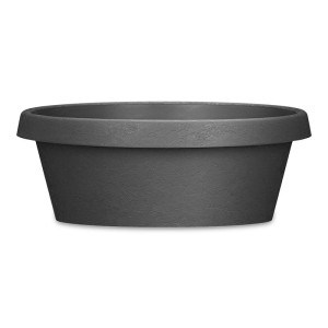 Niska doniczka misa Scheurich Stones Bowl Umbra powierzchnia kamienna brązowa