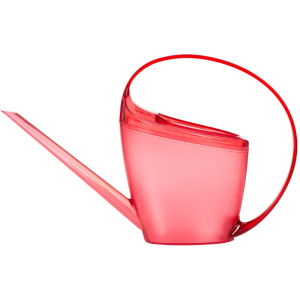 Czerwona konewka domowa Scheurich Loop 1,4l  transparentna