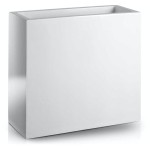 Biała prostokątna donica Rectangle Wall • podłużna 75 cm • włókno szklane fiberglass 